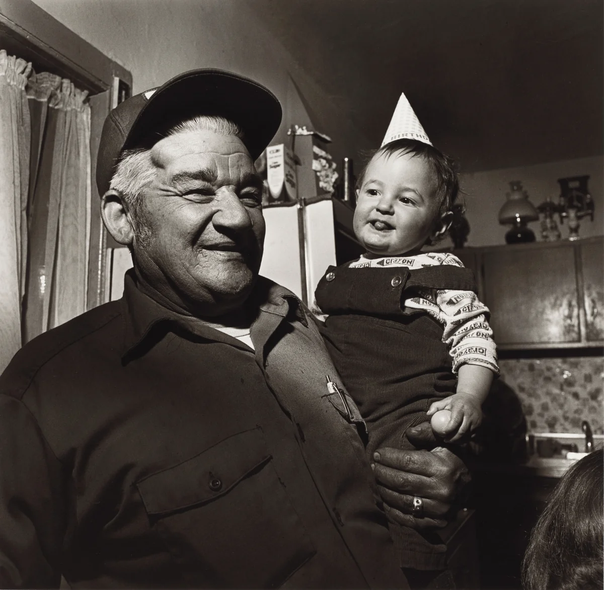 John Sabatine and Molly at Pat Sabatine's Eleventh Birthday, Martins Creek, Pennsylvania by Larry Fink, photograph, 1980