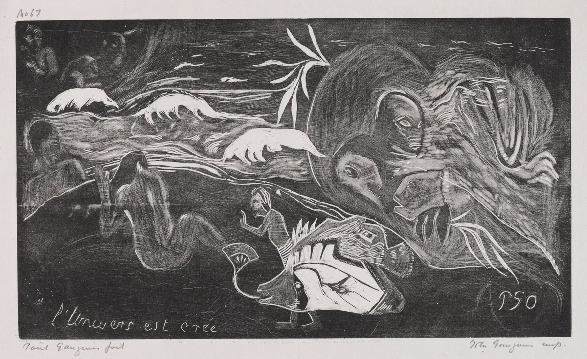 Noa Noa: L'Univers est créé (The Universe is Created) by Paul Gauguin, print, 1893-1894