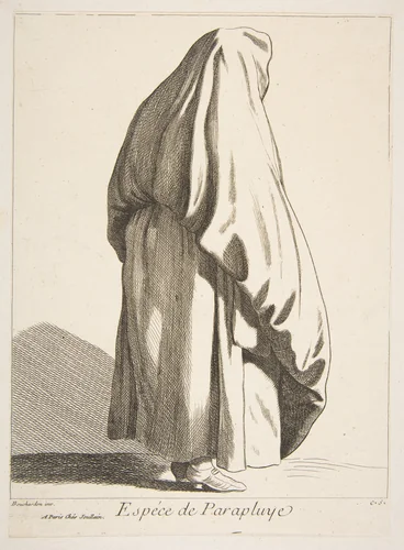 A Sort of Umbrella by Anne Claude Philippe de Tubières, print, 1746
