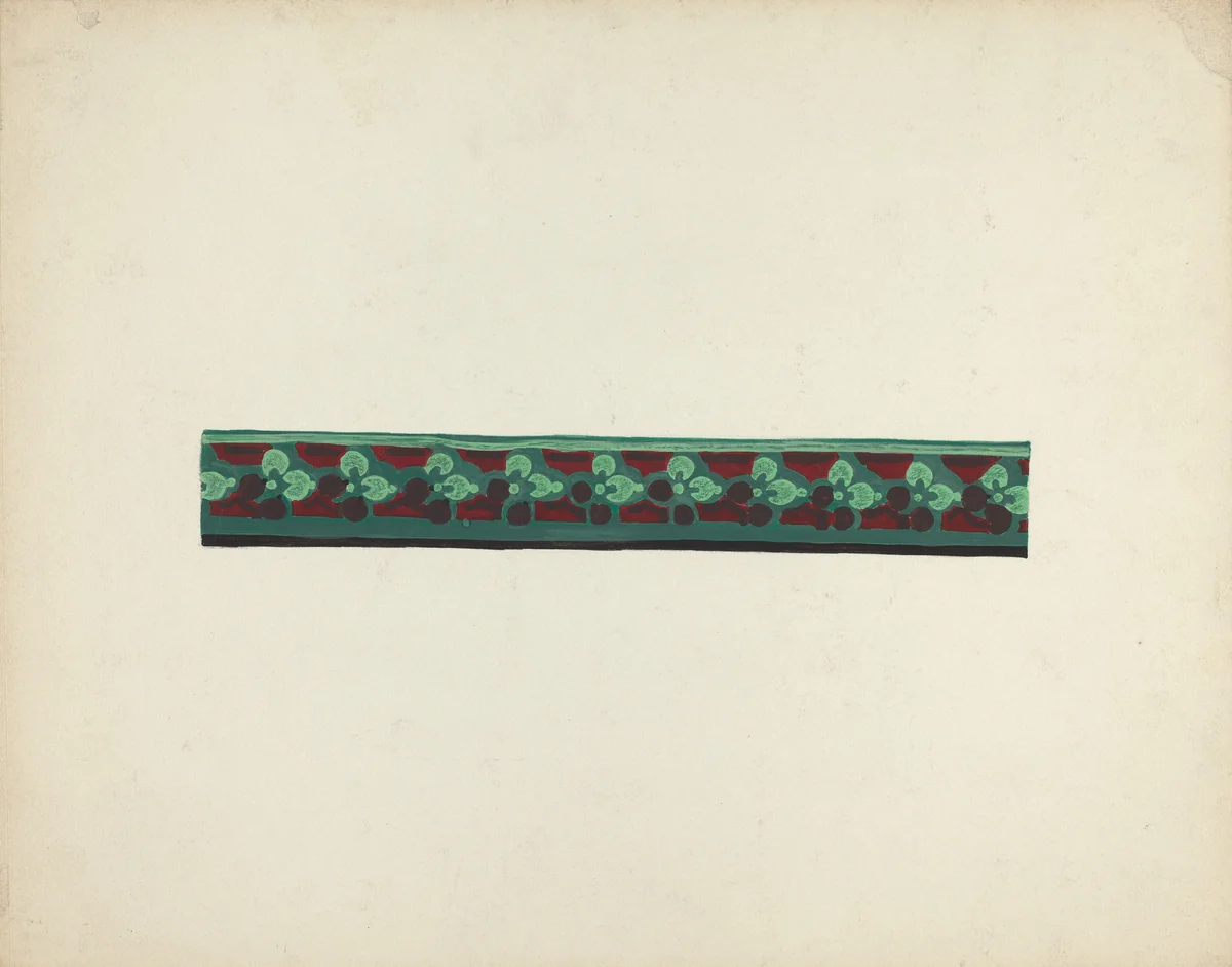 Wallpaper Border by Paul Farkas, index of american design, 1939