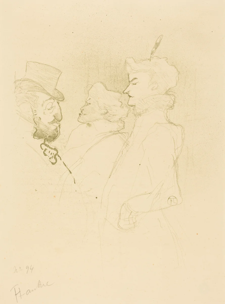 Why Not?...Once Is Not a Habit (Pourquoi pas?...Une fois n'est pas coutume) by Henri de Toulouse-Lautrec, print, 1893