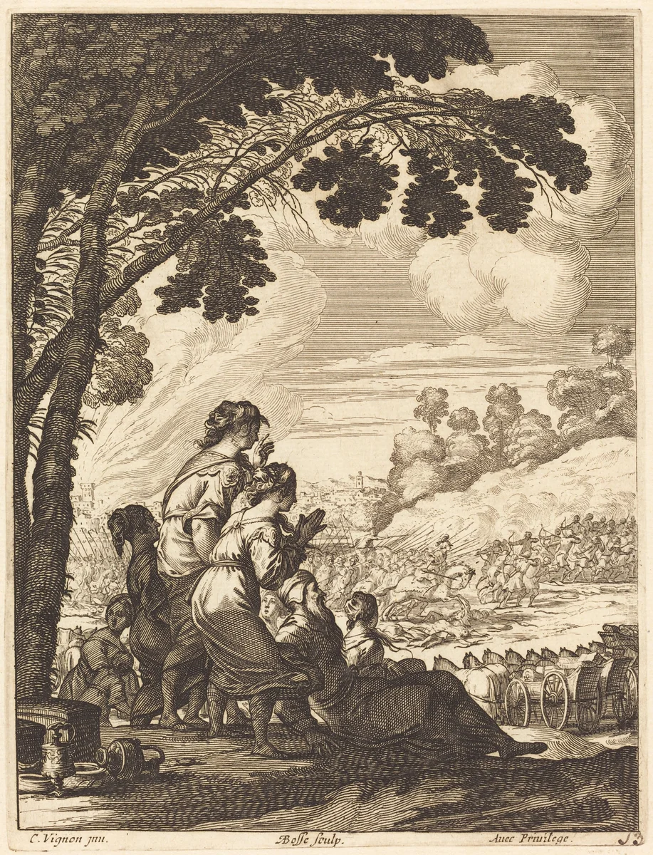 Illustration to Jean Desmarets' "L'Ariane" by Abraham Bosse
Claude Vignon, print, 1639