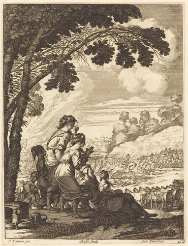 Illustration to Jean Desmarets' "L'Ariane" by Abraham Bosse
Claude Vignon, print, 1639