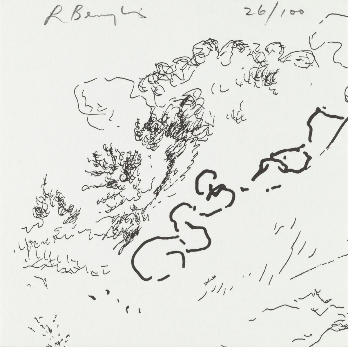 Sculpture Center: Letterpress Print Edition by Lynda Benglis, portfolio, 1995