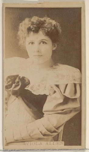 Viola Allen, from the Actors and Actresses series (N45, Type 8) for Virginia Brights Cigarettes by Allen & Ginter, photograph, 1885-1891