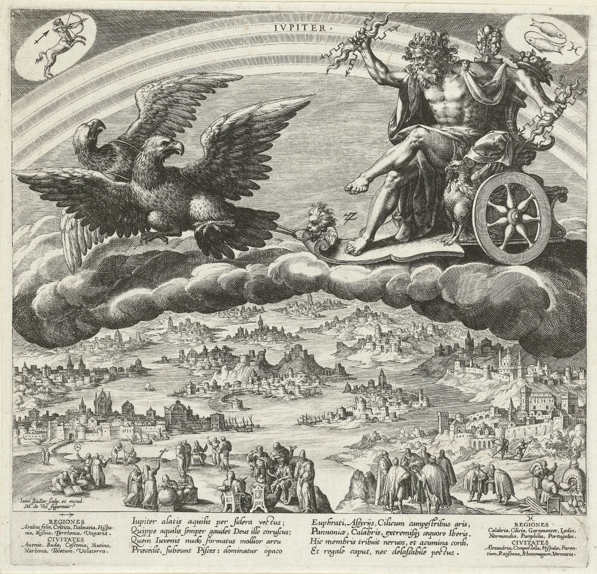 De planeet Jupiter en zijn invloed op de wereld by Unknown, print, 1585