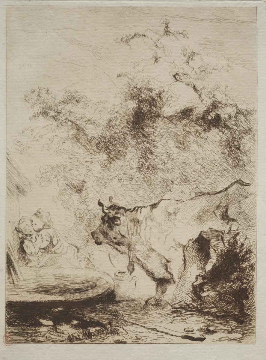 The Bull by Jules de Goncourt, print, 1865