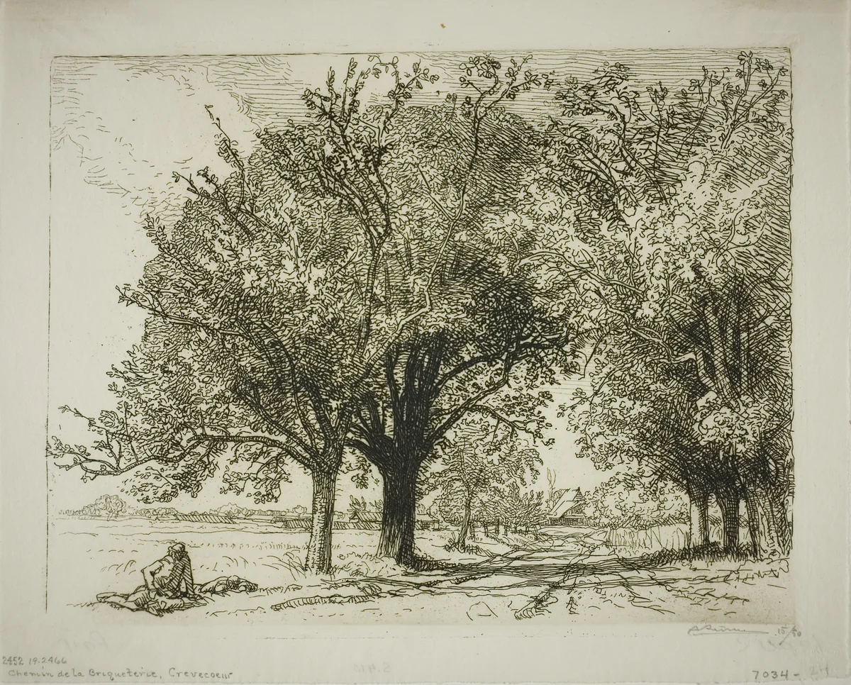 Road to the Brick-Kiln by Louis Auguste Lepère, print, 1913