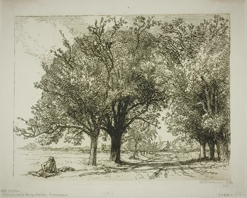 Road to the Brick-Kiln by Louis Auguste Lepère, print, 1913