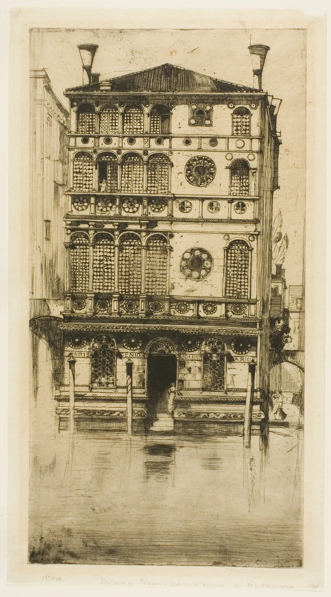 Joannis Darius by David Young Cameron, print, 1900