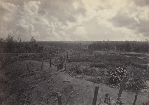 Battlefield of Atlanta, 22nd July, 1864, No. 2 from the album Photographic Views of Sherman's Campaign by George N. Barnard, photograph, 1864