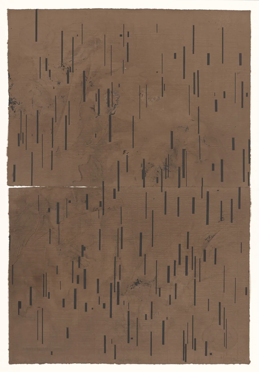 Global Village 1-36 [bottom] by John Cage, print, 1989