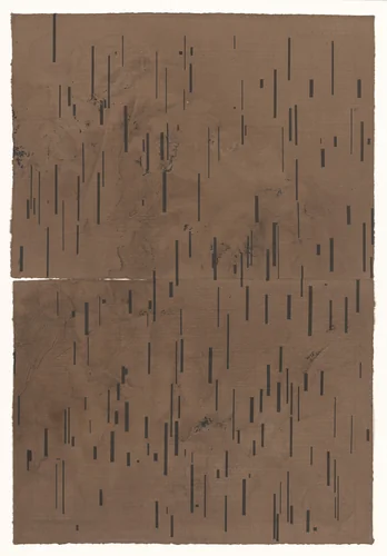 Global Village 1-36 [bottom] by John Cage, print, 1989