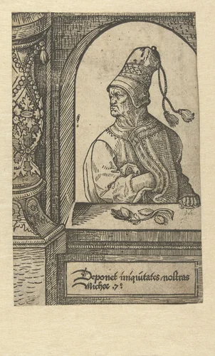 De profeet Micha by Jacob Cornelisz van Oostsanen, print, 1521-1525