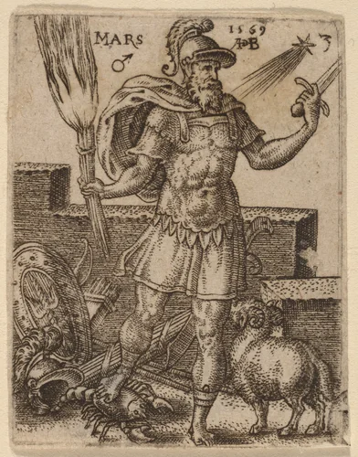 Mars by Abraham de Bruyn, print, 1569