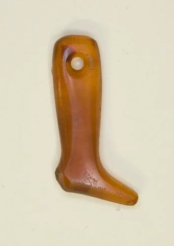 Amulet of a Leg and Foot by Egyptian, metalwork, -2494--2055