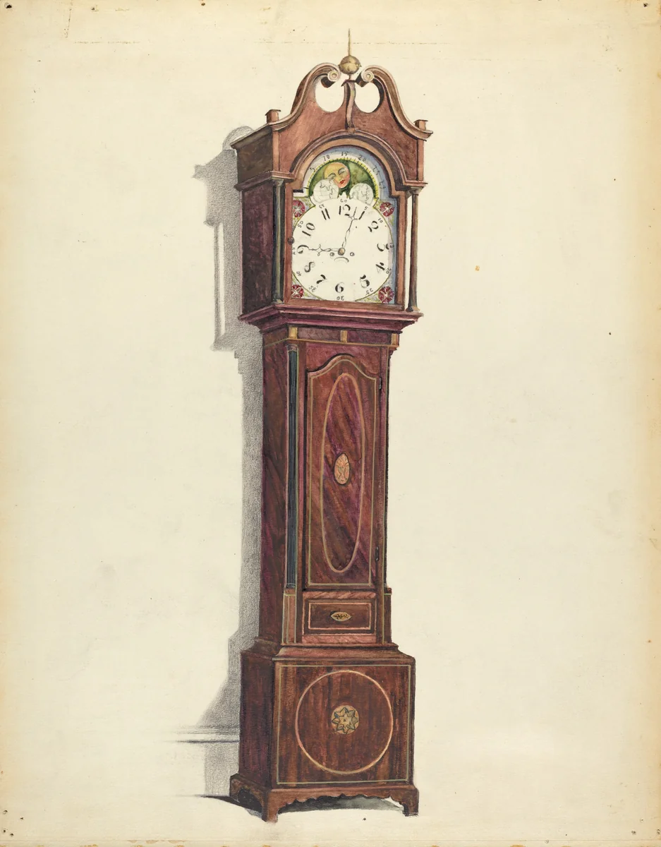 Clock by Louis Annino, index of american design, 1930-1940