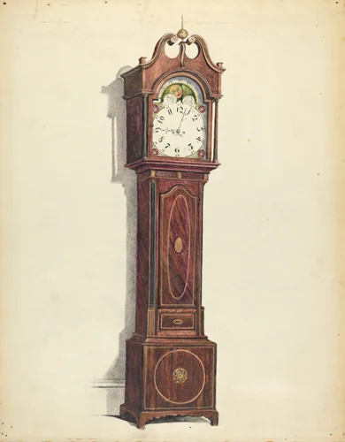 Clock by Louis Annino, index of american design, 1930-1940