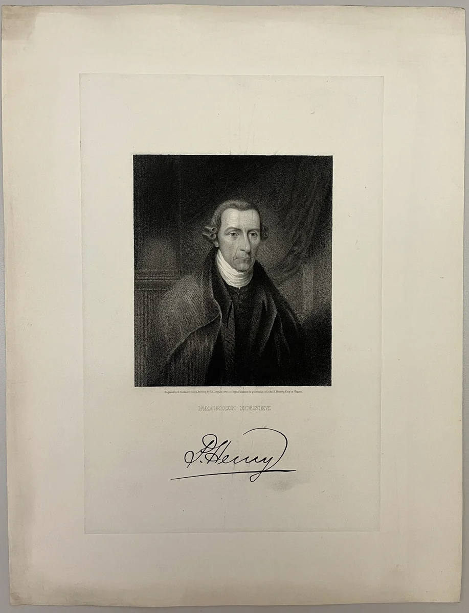 Patrick Henry by Edward Wellmore, other, 1800-1899