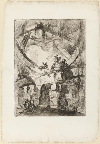 The Carceri, plate 9 by Giovanni Battista Piranesi, print, 1748-1750