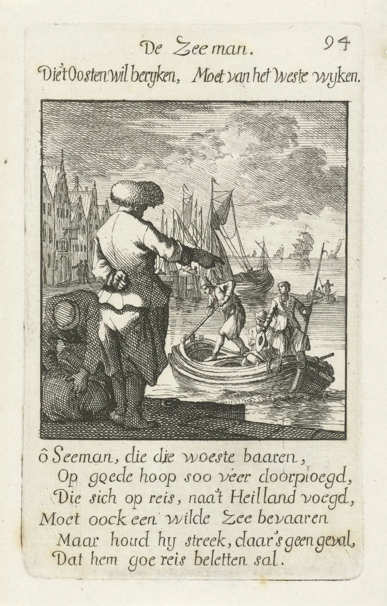 Zeeman by Jan Luyken, print, 1694