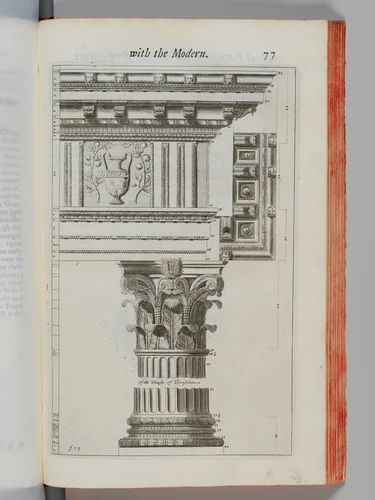 A Parallel of the Ancient Architecture with the Modern with Leon Battista Alberti's Treatise on Statues by Roland Fréart, book, 1733