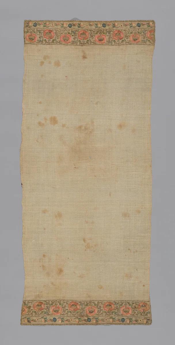 Towel or Napkin by Turkey, textile, 1801-1900
