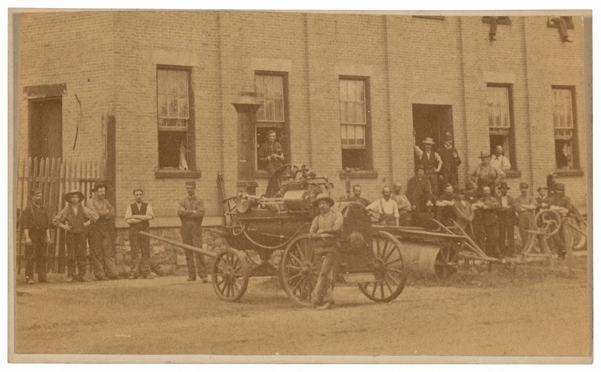 Steam Engine Factory by French & Sawyer, photograph, 1860-1869