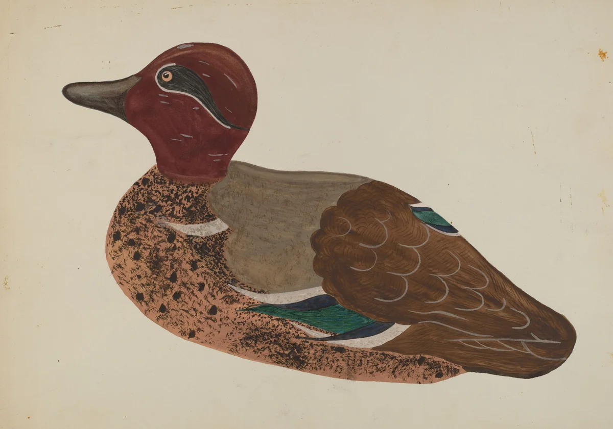 Decoy Duck by Rose Campbell-Gerke, index of american design, 1938