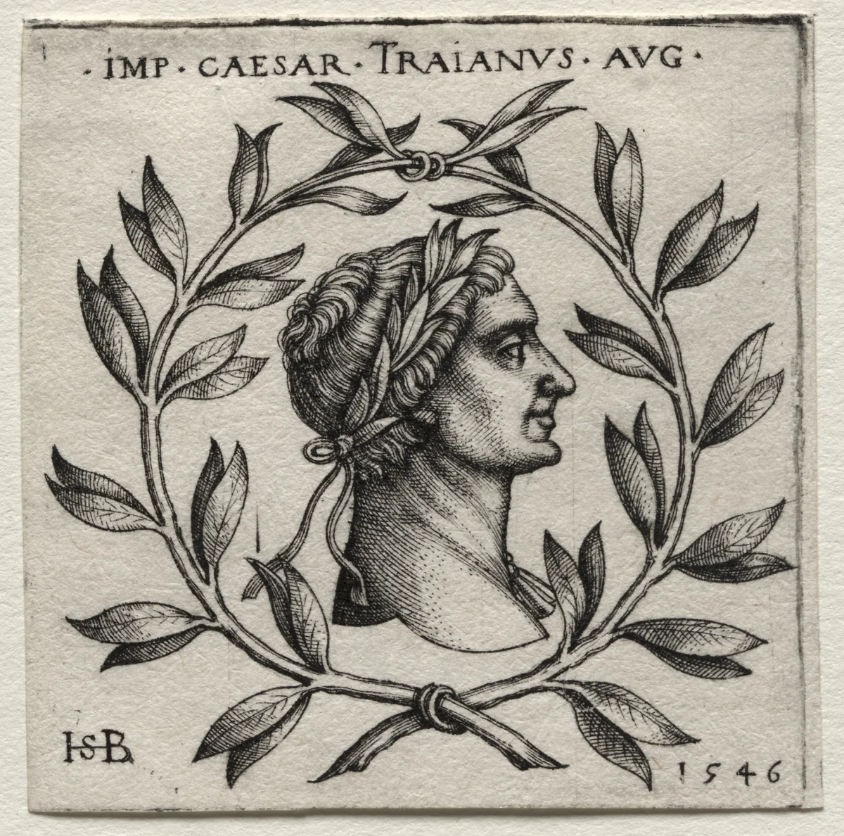 Trajan by Hans Sebald Beham, print, 1546