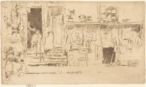 Old-Clothes Shop, No.II by James McNeill Whistler, print, 1884-1886