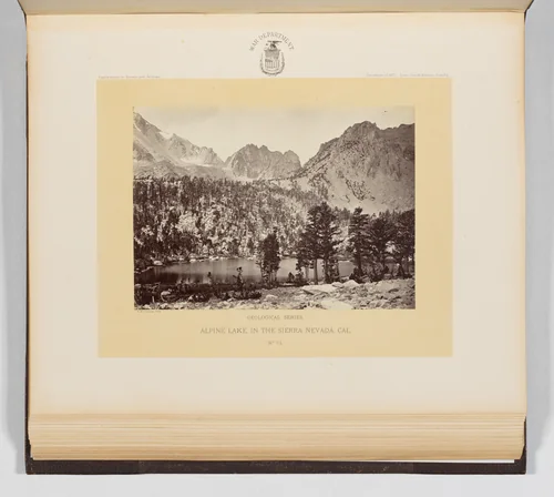 Alpine Lake, In the Sierra Nevada, California by Timothy O'Sullivan, photograph, 1871