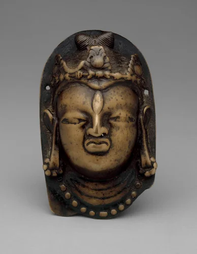 Linga Cover with Head of God Shiva by India Himachal Pradesh, metalwork, 701-900