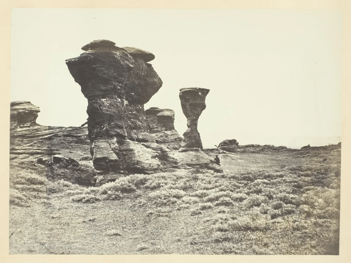 Dial Rock, Red Buttes, Laramie Plains by Andrew J. Russell, photograph, 1968-1969