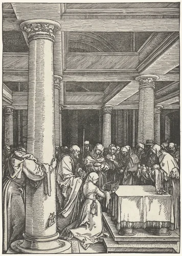 Presentatie van Christus in de tempel by Unknown, print, 1503-1507