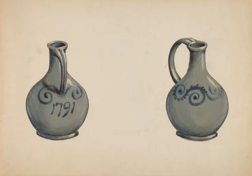Vinegar Jug by Fred Weiss, index of american design, 1936