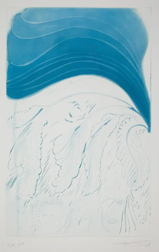 Rainbow - Blue Friends by Chris Ofili, print, 2008