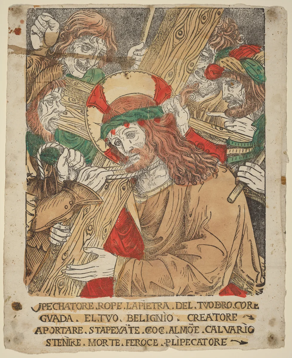 Christ Carrying the Cross by None, print, 1510-1525