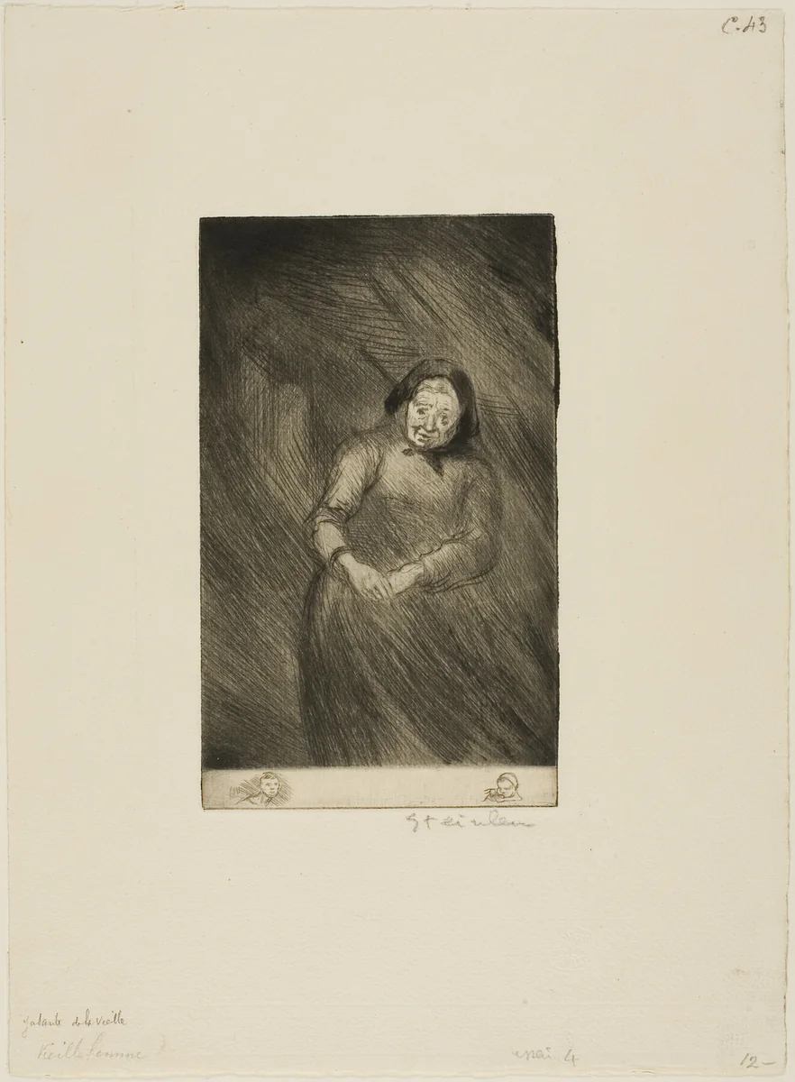 The Old Chatterer by Théophile Alexandre Steinlen, print, 1902