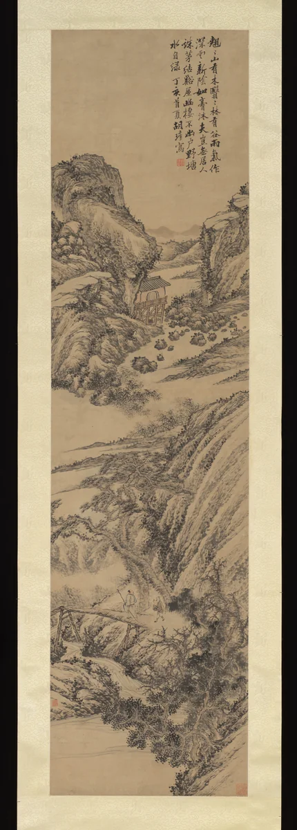 Landscape by Hu Zhang, painting, 1887