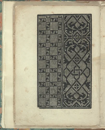 Opera Nova Universali intitulata Corona di racammi, page 33 (verso) by Giovanni Andrea Vavassore, book, 1530