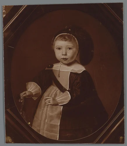 Fotoreproductie van een geschilderd portret van Willem van Loon, door Dirck van Santvoort by anonymous, photograph, 1880-1920