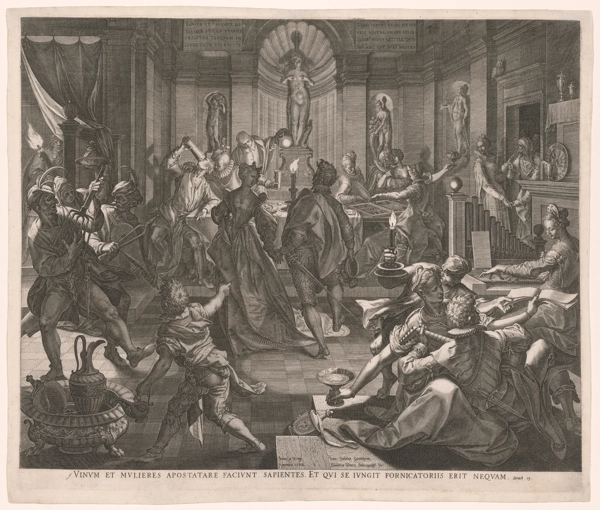 The Carnival (or the Prodigal Son) by Jan Sadeler, print, 1588