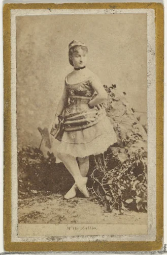 M'lle Zullio, from the Actresses and Celebrities series (N60, Type 2) promoting Little Beauties Cigarettes for Allen & Ginter brand tobacco products by Allen & Ginter, photograph, 1887