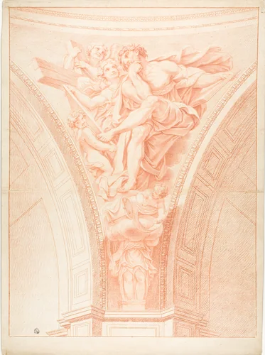 Saint Matthew by Domenichino, drawing, 1627-1799