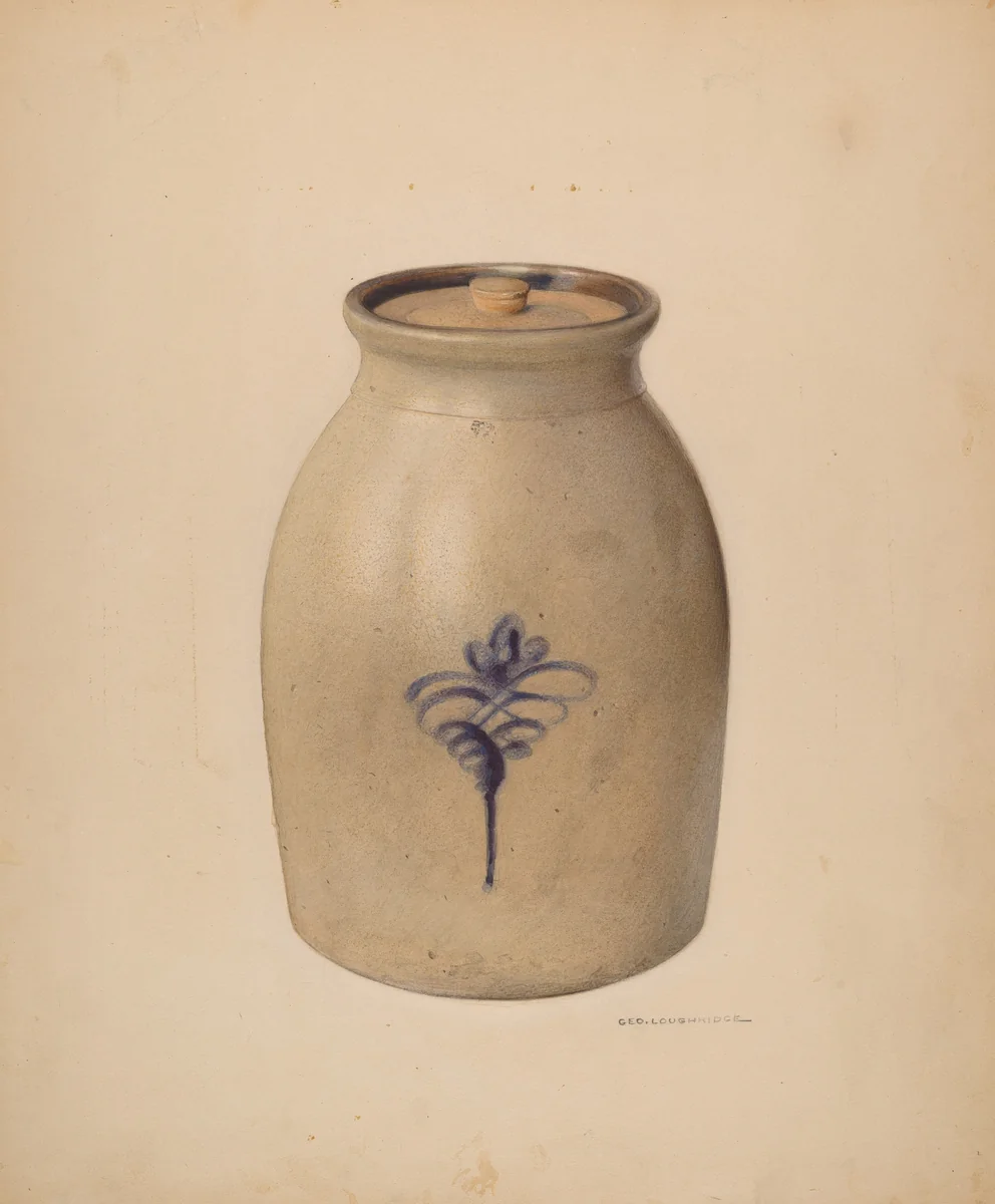 Jar by George Loughridge, index of american design, 1938