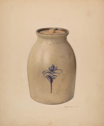 Jar by George Loughridge, index of american design, 1938