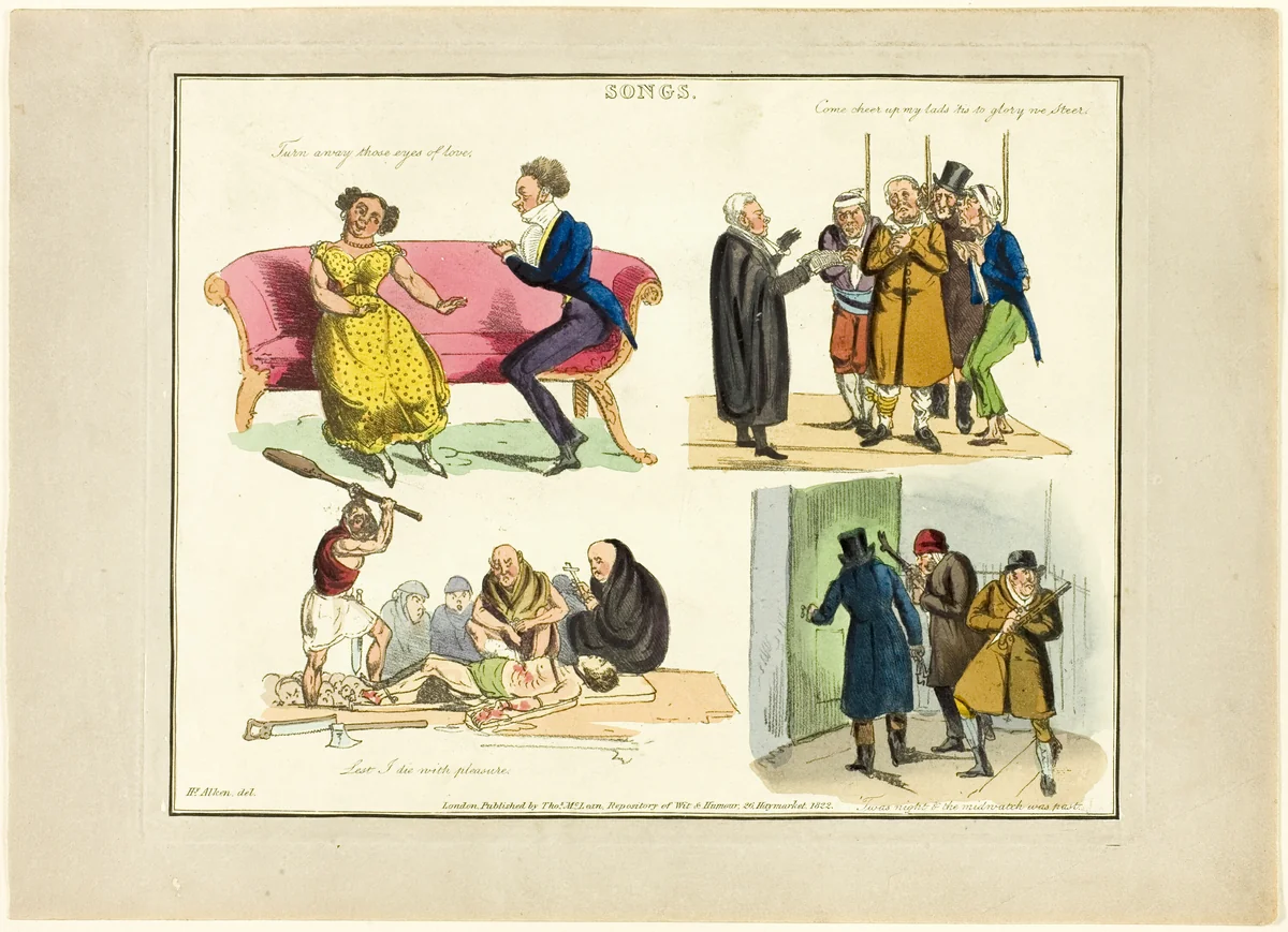 Plate from Illustrations to Popular Songs by Henry Alken, print, 1822