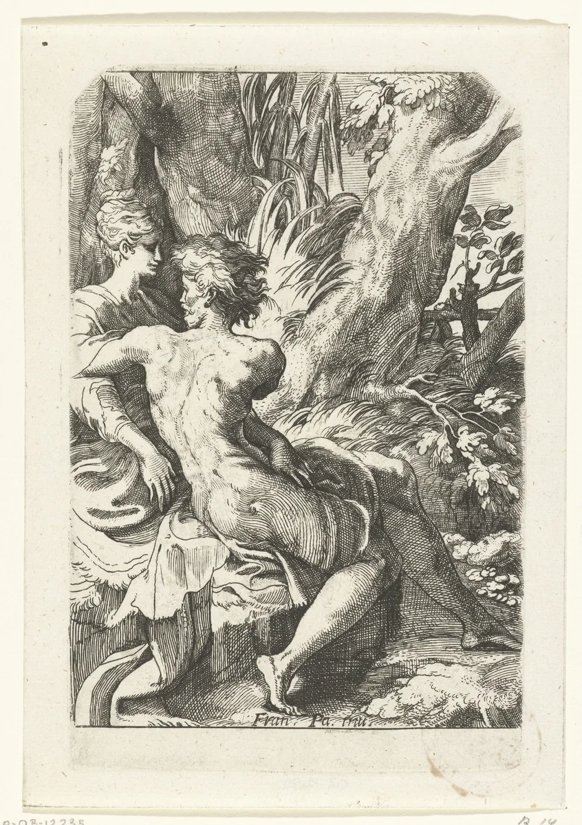 Liefdespaar by anonymous, print, 1520-1540