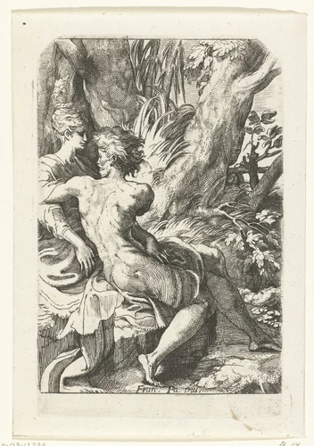 Liefdespaar by anonymous, print, 1520-1540